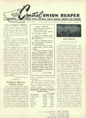 The Central Union Reaper | October 1, 1957
