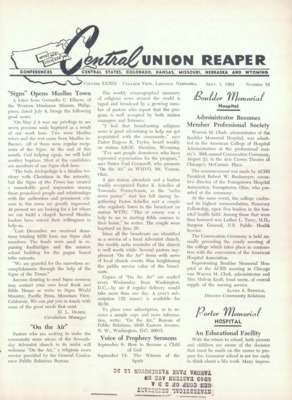 The Central Union Reaper | September 1, 1964