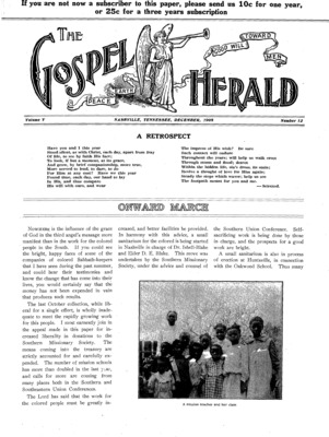 The Gospel Herald | December 1, 1908