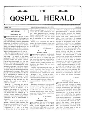The Gospel Herald | May 1, 1912