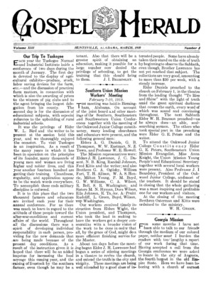 The Gospel Herald | March 1, 1919