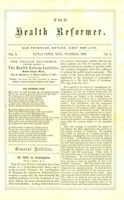 The Health Reformer | November 1, 1868