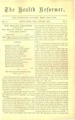 The Health Reformer | January 1, 1873