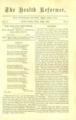 The Health Reformer | April 1, 1873