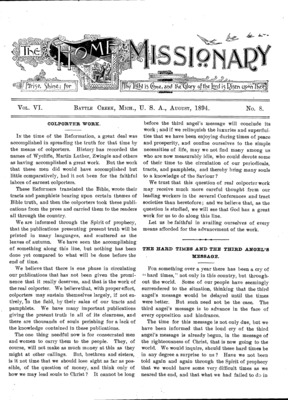 The Home Missionary | August 1, 1894