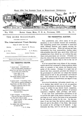 The Home Missionary | November 1, 1896