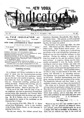 The Indicator | November 1, 1905