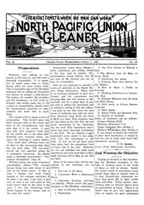 North Pacific Union Gleaner | October 1, 1929
