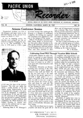 Pacific Union Recorder | March 30, 1959