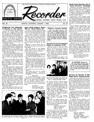 Pacific Union Recorder | January 1, 1968