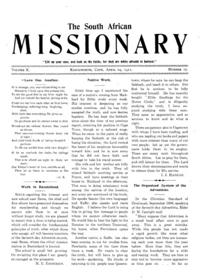 South African Missionary | April 24, 1911