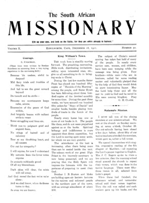 South African Missionary | December 18, 1911