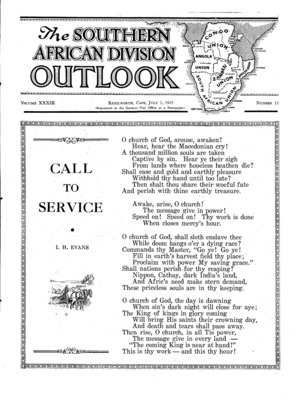 The Southern African Division Outlook | July 1, 1935