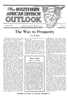 The Southern African Division Outlook | September 1, 1937