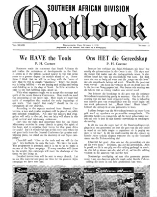 The Southern African Division Outlook | October 1, 1950
