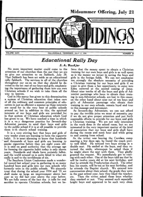 Southern Tidings | July 11, 1934