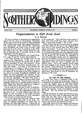 Southern Tidings | October 10, 1934