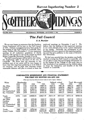 Southern Tidings | September 4, 1935