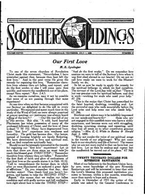 Southern Tidings | July 1, 1936