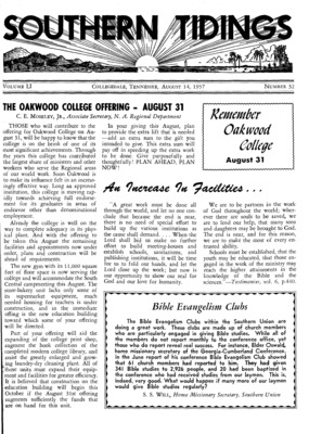 Southern Tidings | August 14, 1957