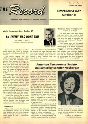 Southwestern Union Record | October 24, 1962