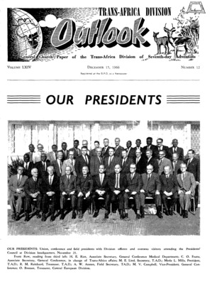Trans-Africa Division Outlook | December 15, 1966