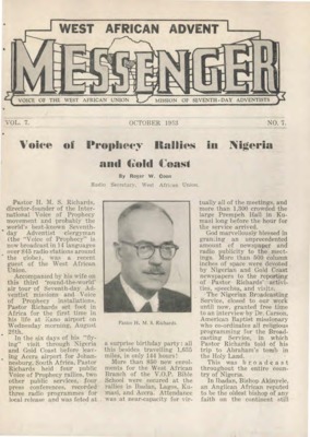 The West African Advent Messenger | July 1, 1953