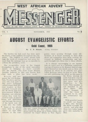 The West African Advent Messenger | July 1, 1955