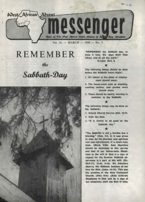 The West African Advent Messenger | March 1, 1960