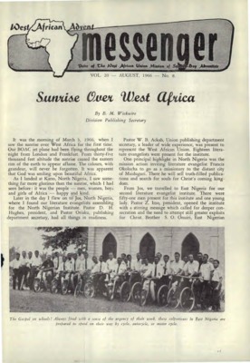 The West African Advent Messenger | August 1, 1966