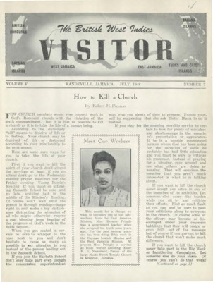 British West Indies Union Visitor | July 1, 1948
