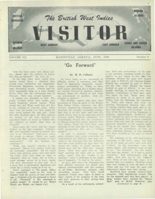 British West Indies Union Visitor | June 1, 1950