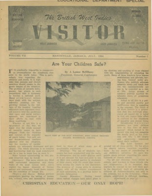 British West Indies Union Visitor | July 1, 1950