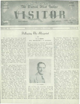 British West Indies Union Visitor | July 1, 1952