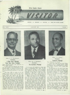 West Indies Union Visitor | January 1, 1961