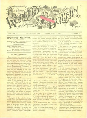 The Worker's Bulletin | June 18, 1901
