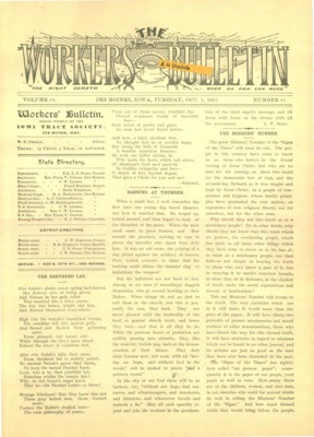 The Worker's Bulletin | October 1, 1907