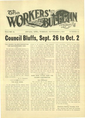 The Worker's Bulletin | September 6, 1910