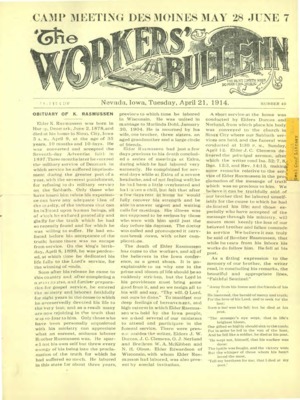 The Worker's Bulletin | April 21, 1914