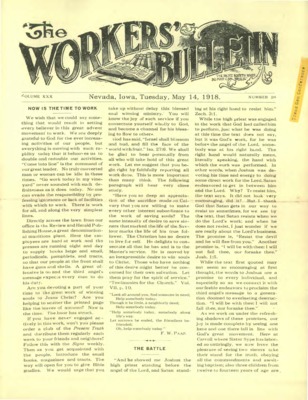 The Worker's Bulletin | May 14, 1918