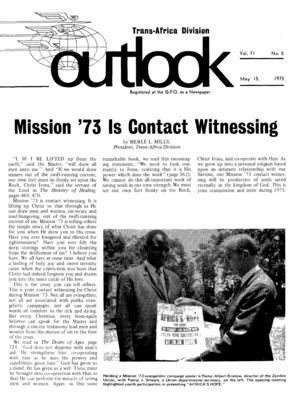 Trans-Africa Division Outlook | May 15, 1973