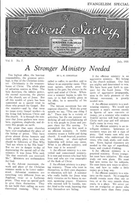 The Advent Survey | July 1, 1931