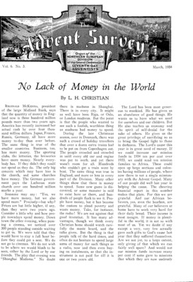 The Advent Survey | March 1, 1934