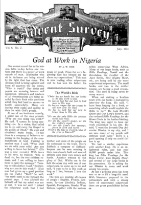 The Advent Survey | July 1, 1934