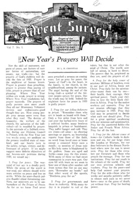 The Advent Survey | January 1, 1935