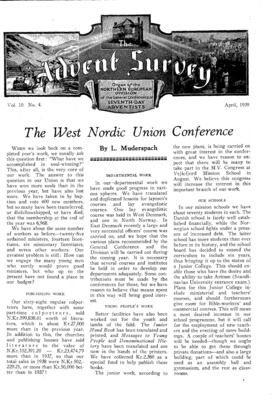 The Advent Survey | April 1, 1939
