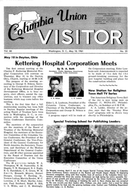 Columbia Union Visitor | May 18, 1961