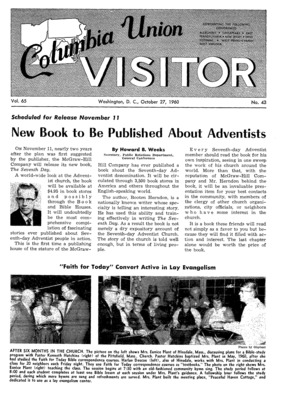 Columbia Union Visitor | October 27, 1960
