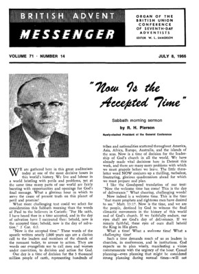 British Advent Messenger | July 8, 1966