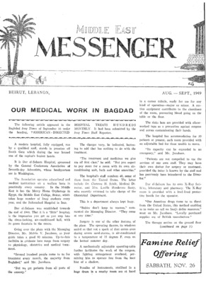 Middle East Messenger | August 1, 1949